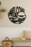 Beach 'Welcome" Sign