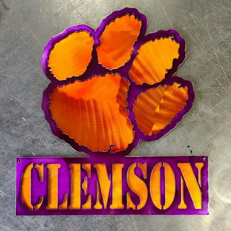 Clemson Tigers Custom Metal
