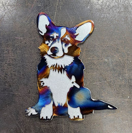 Corgi Metal Wall Art