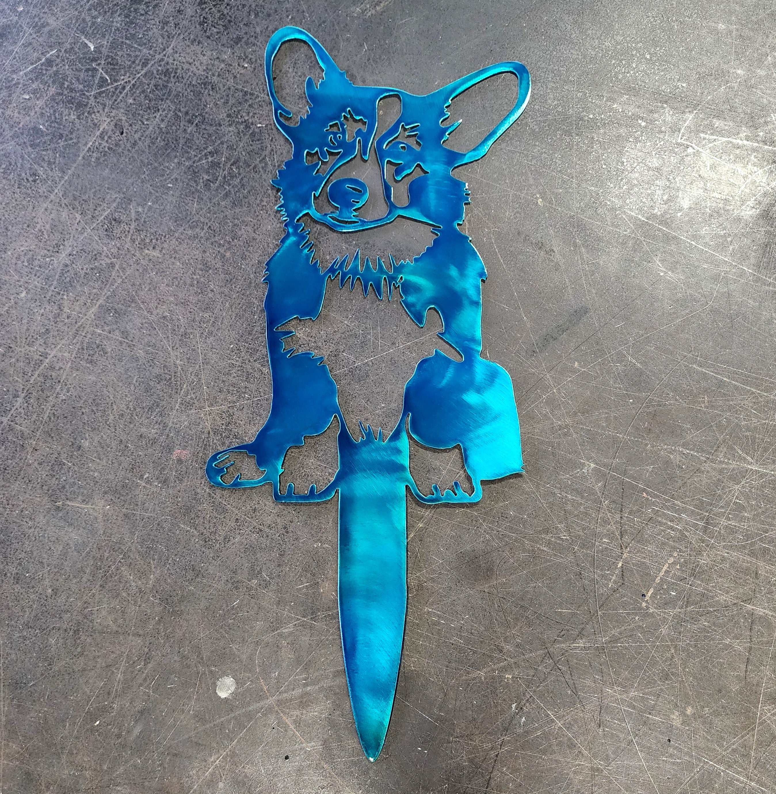 Corgi Docked Tail Lawn & Garden Stake