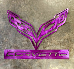 Corvette C7 Metal Wall Art