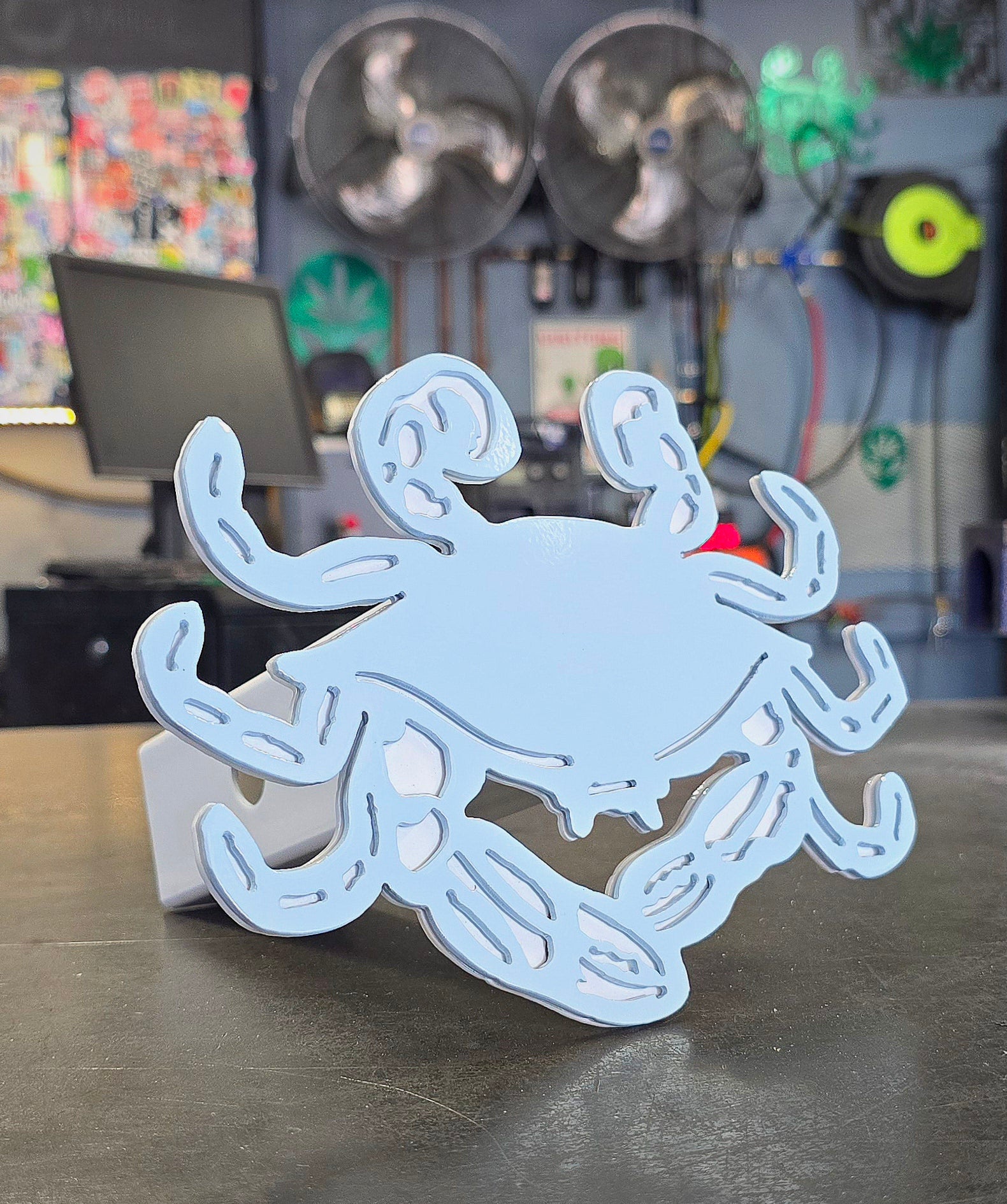 Blue Crab Metal Hitch Cover #1