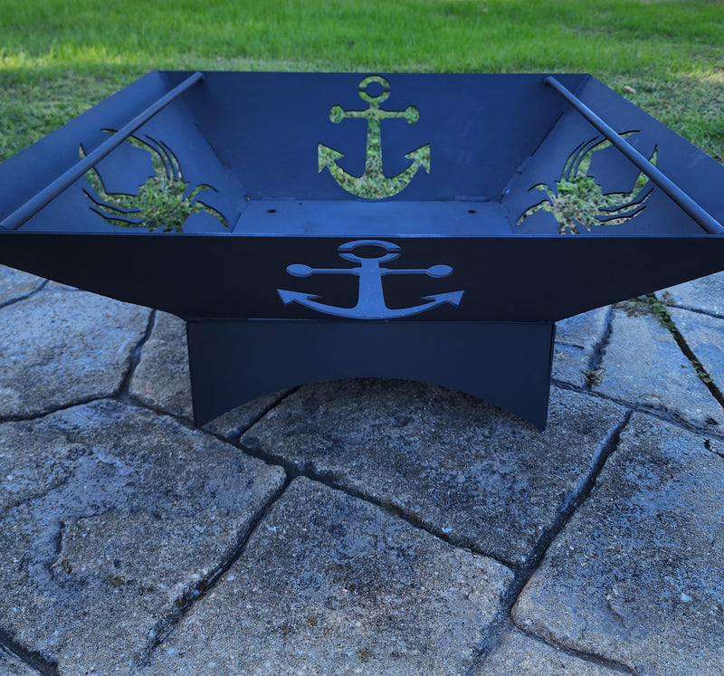 Anchor & Blue Crab Fire Pit