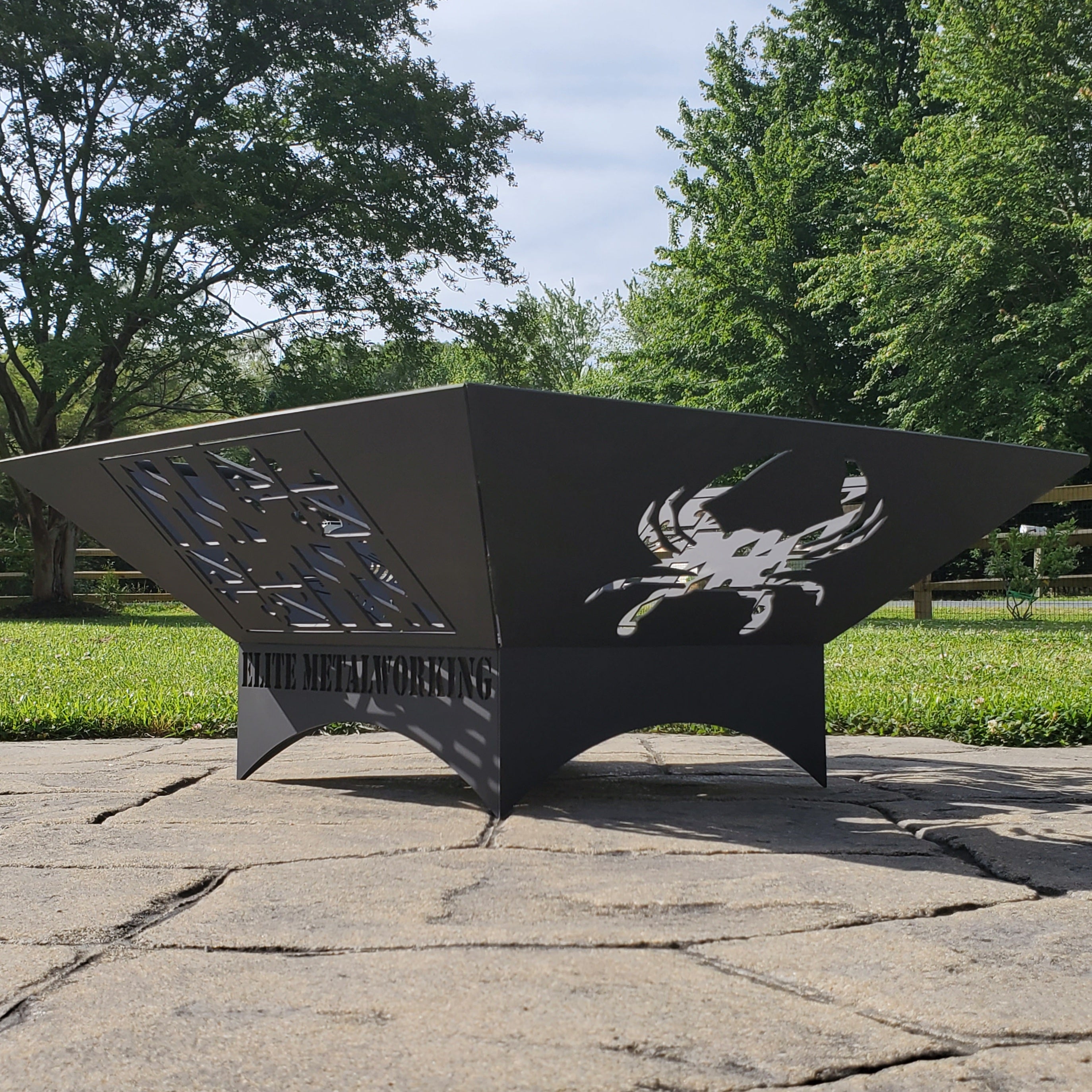 Blue Crab #2- Fire Pit Side Design