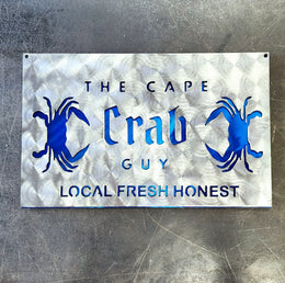 The Cape Crab Guy seafood logo by Elite Metalworking