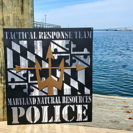 Maryland Natural Resources Police tactical sign by Elite Metalworking