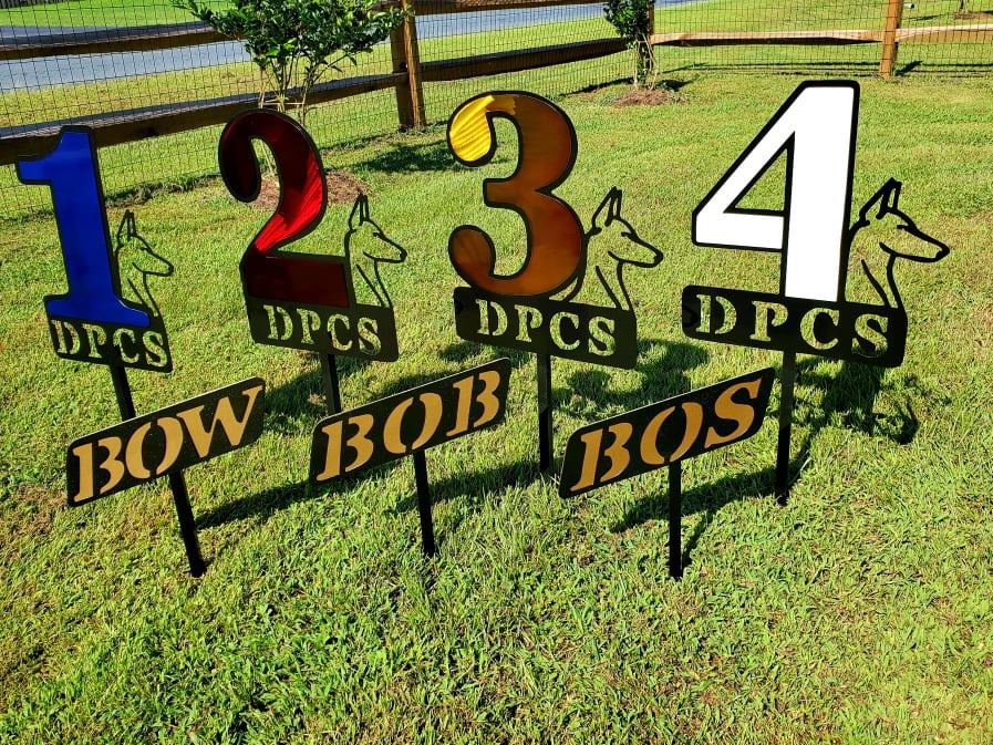 Custom Dog Show Metal Trophies & Awards