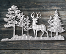 Deer Nature Scene Metal Art