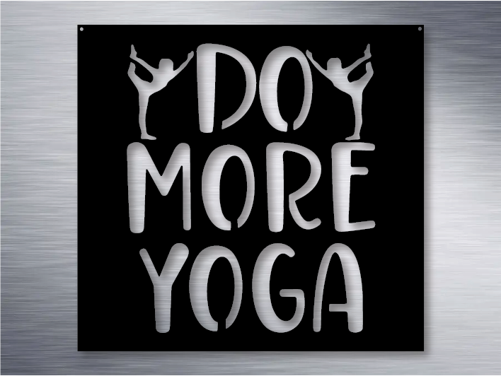 Do More Yoga Metal Art