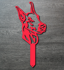 Doberman Pincher Lawn & Garden Stake