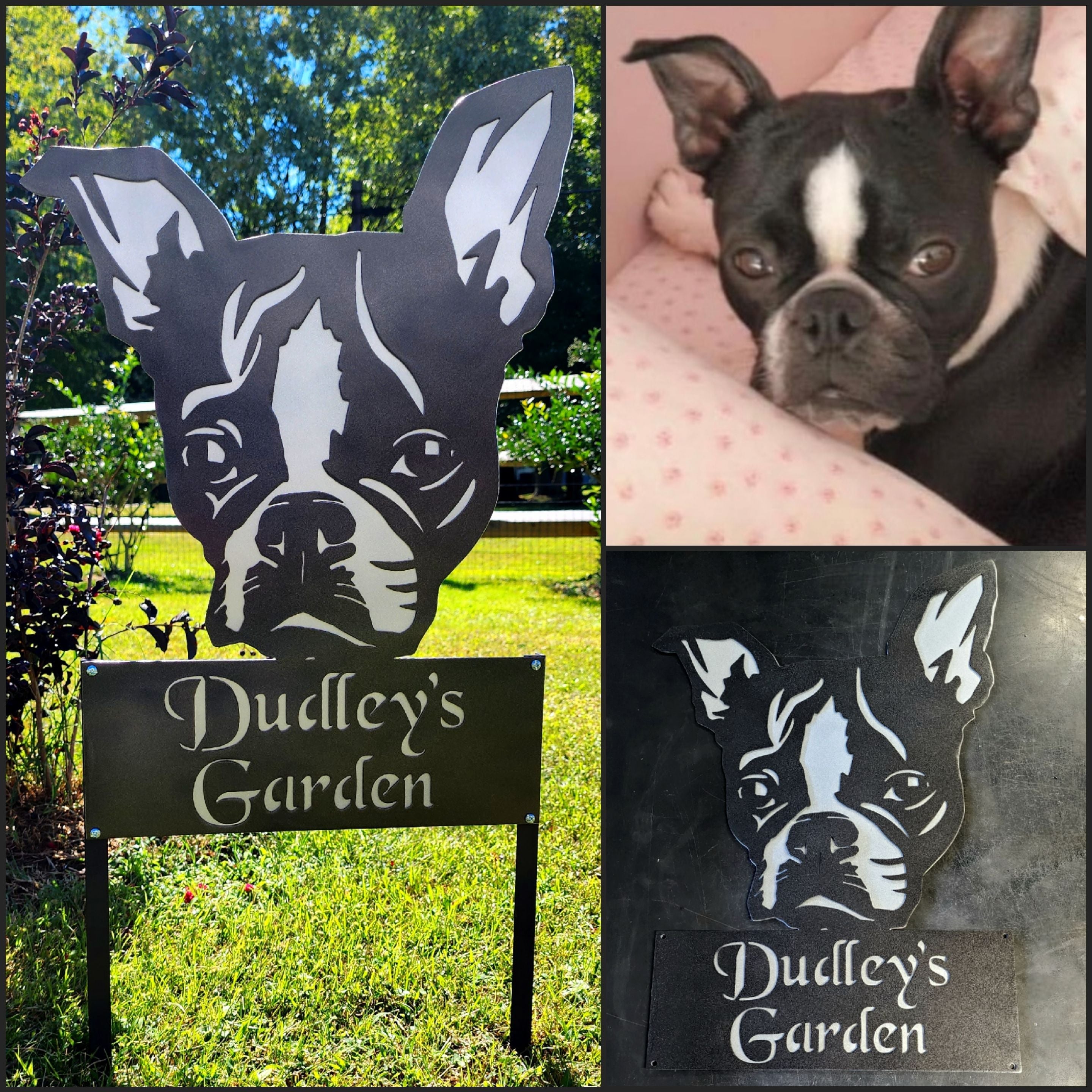 Custom dog metal art example by Elite Metalworking