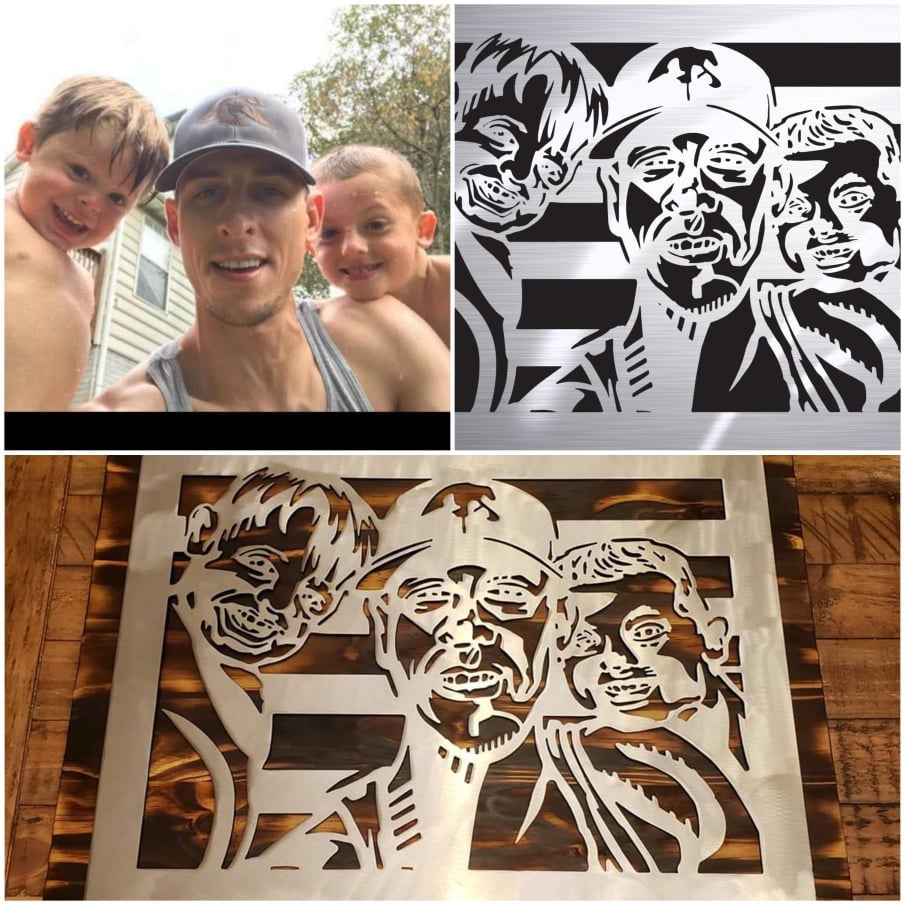 Custom metal art example by Elite Metalworking