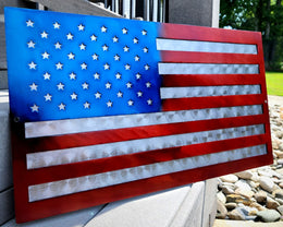 American Flag Metal Wall Art