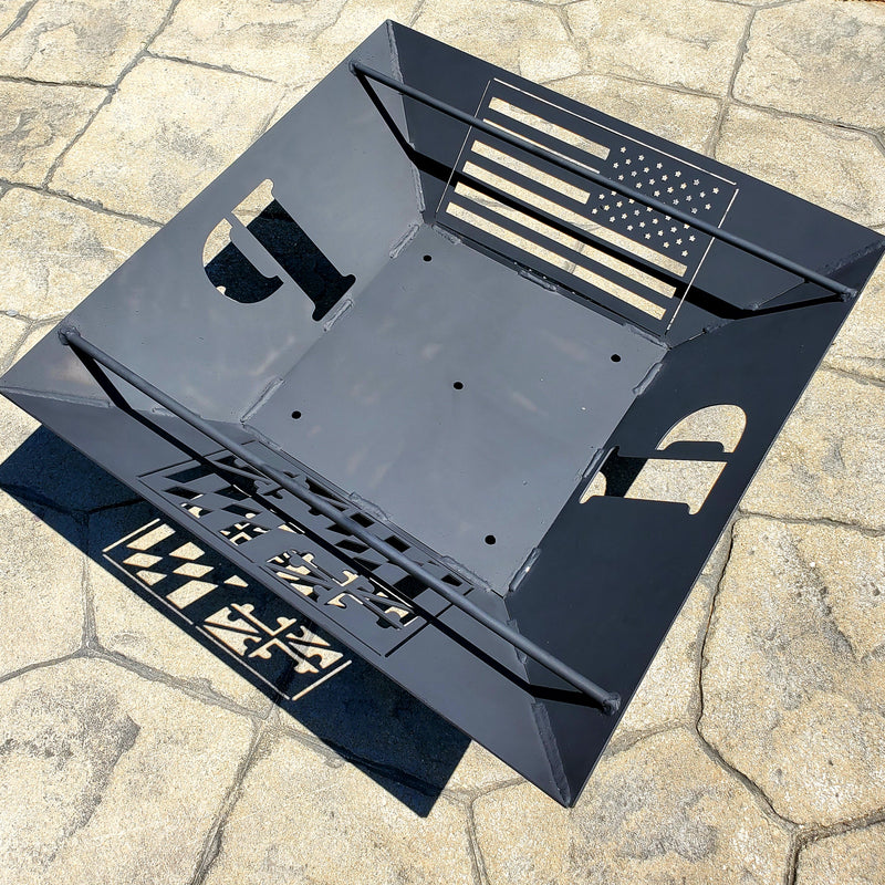 American Flag- Fire Pit Side Design