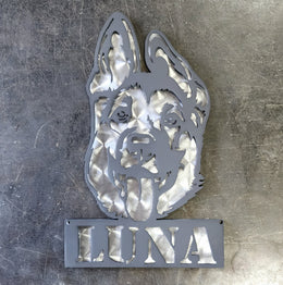 German Shepherd Metal Wall Art