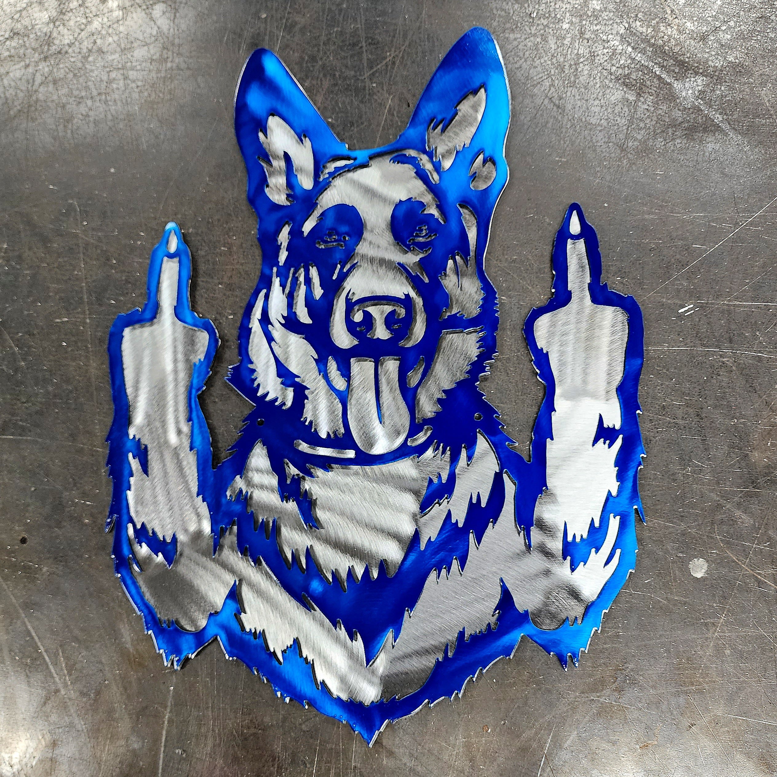 German Shepherd #3 Metal Art