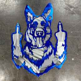 German Shepherd Metal Wall Art