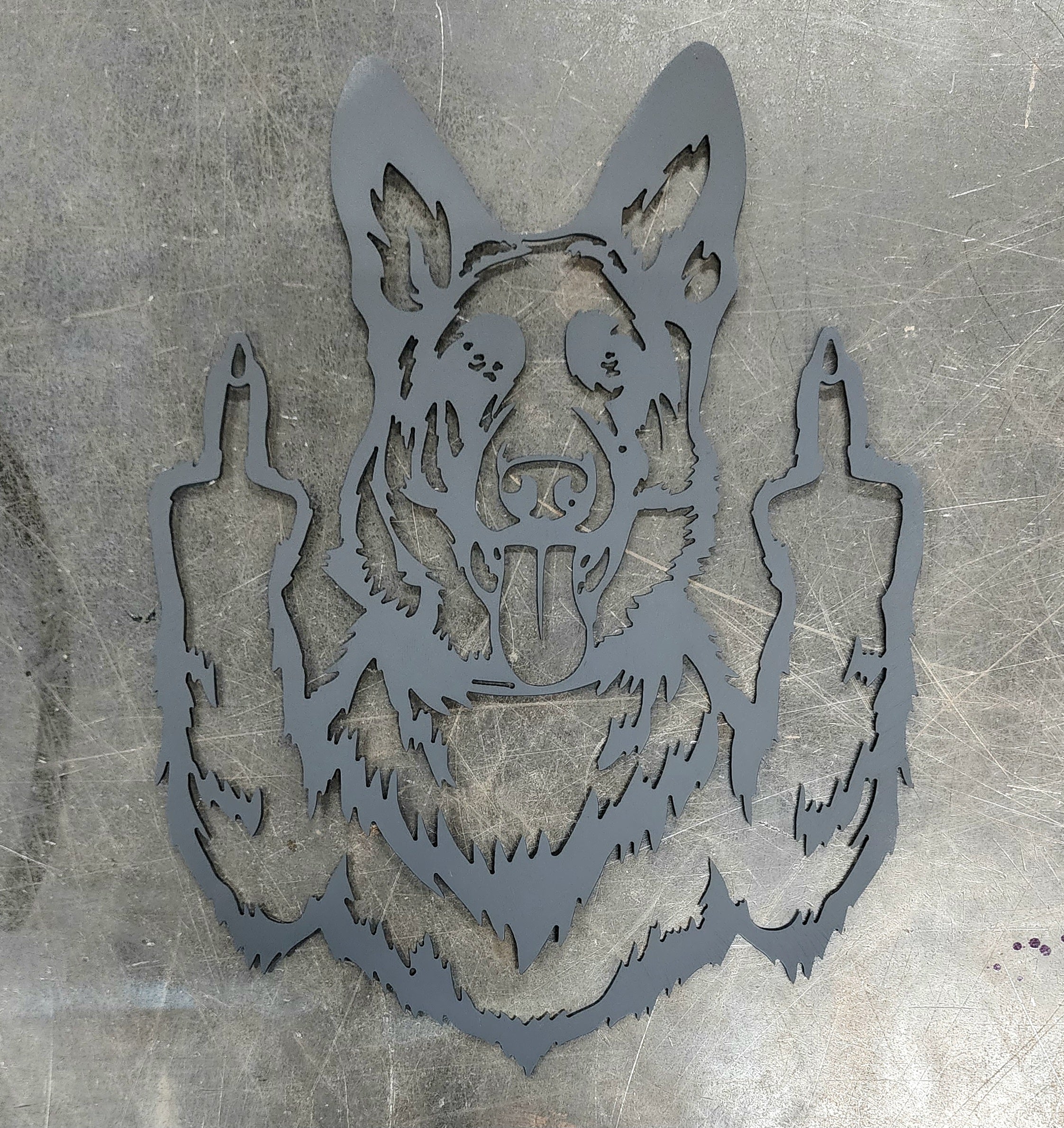German Shepherd #3 Metal Art
