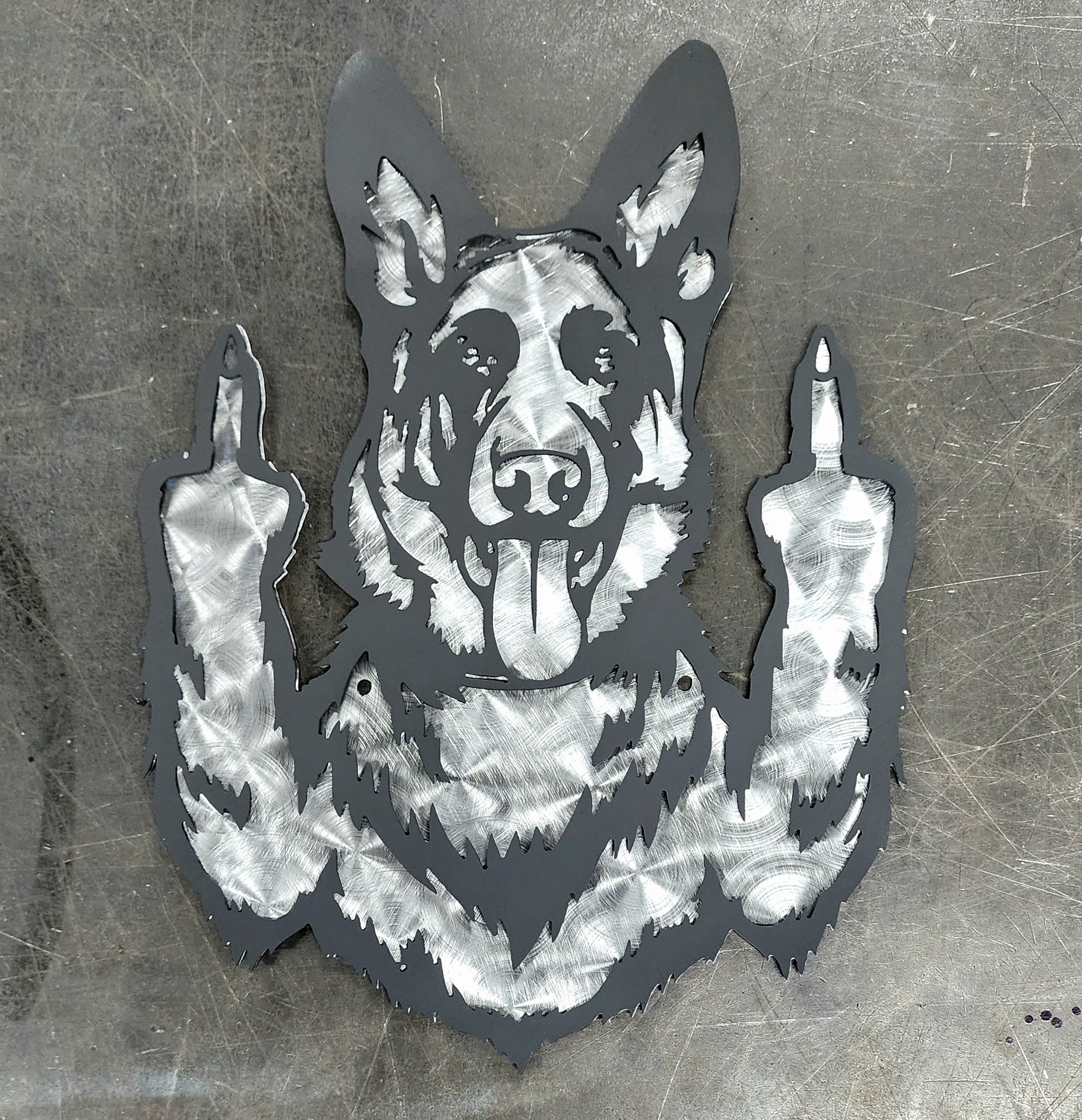German Shepherd #3 Metal Art