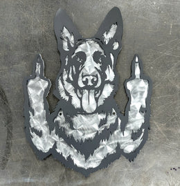 German Shepherd Metal Wall Art