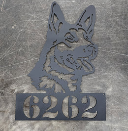 German Shepherd Metal Wall Art