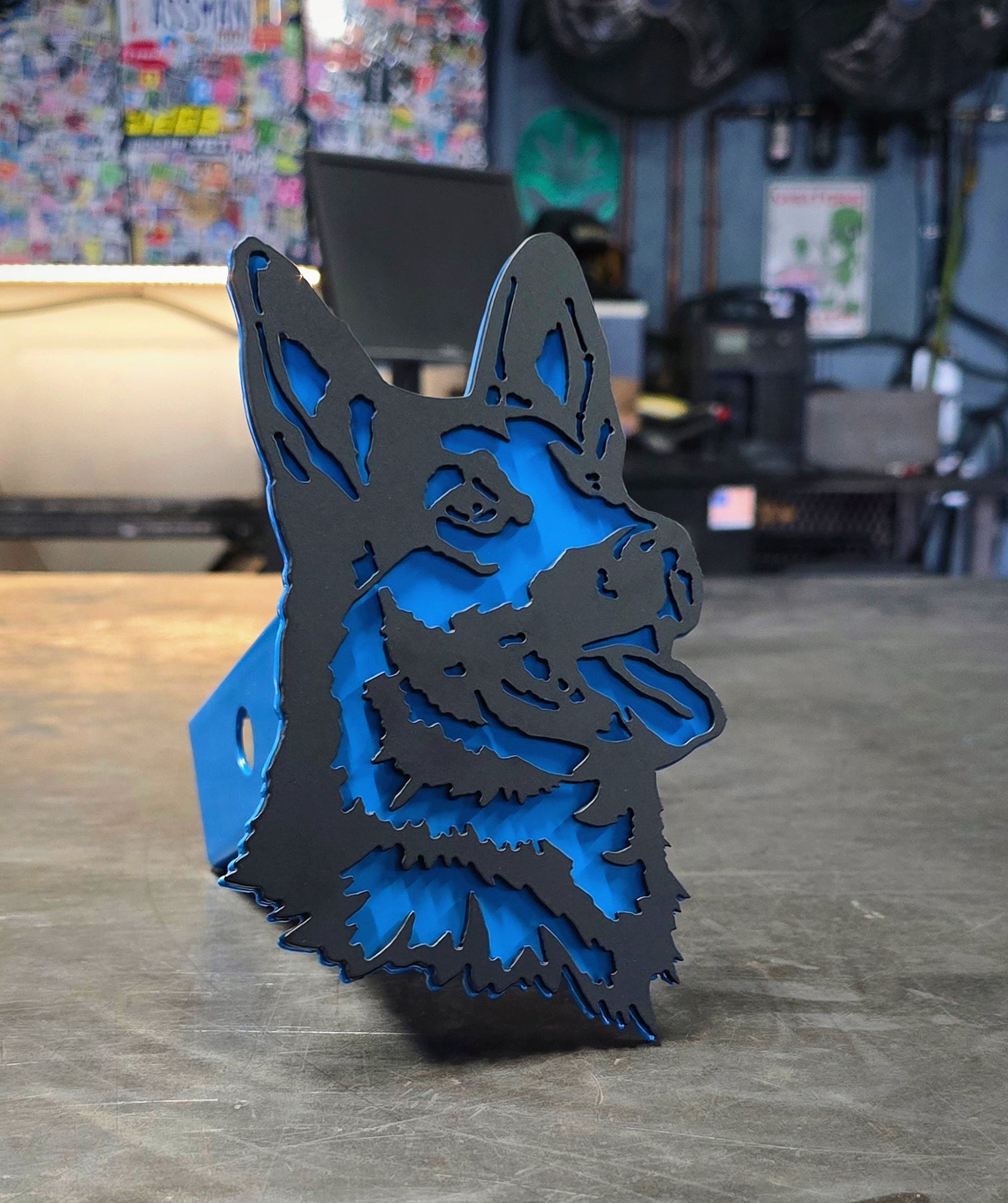 Matte Black & Sky Blue