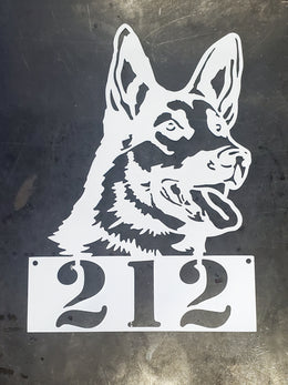German Shepherd Metal Wall Art
