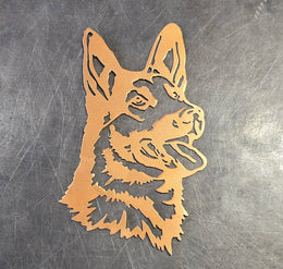 German Shepherd Metal Wall Art