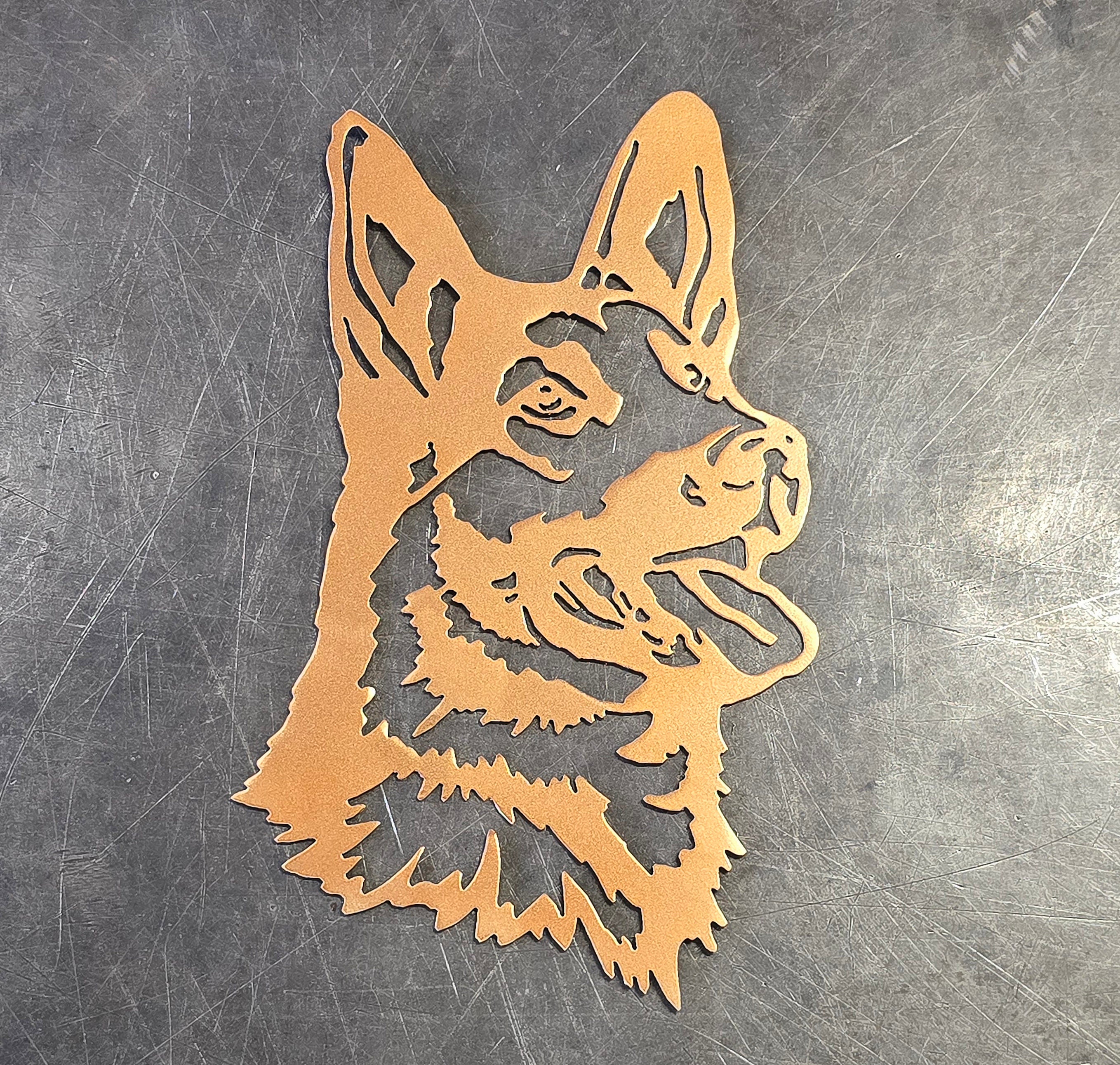 German Shepherd #1 Metal Art