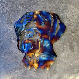 German Wirehaired Pointer Metal Wall Art
