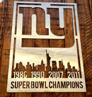 New York Giants Custom Metal