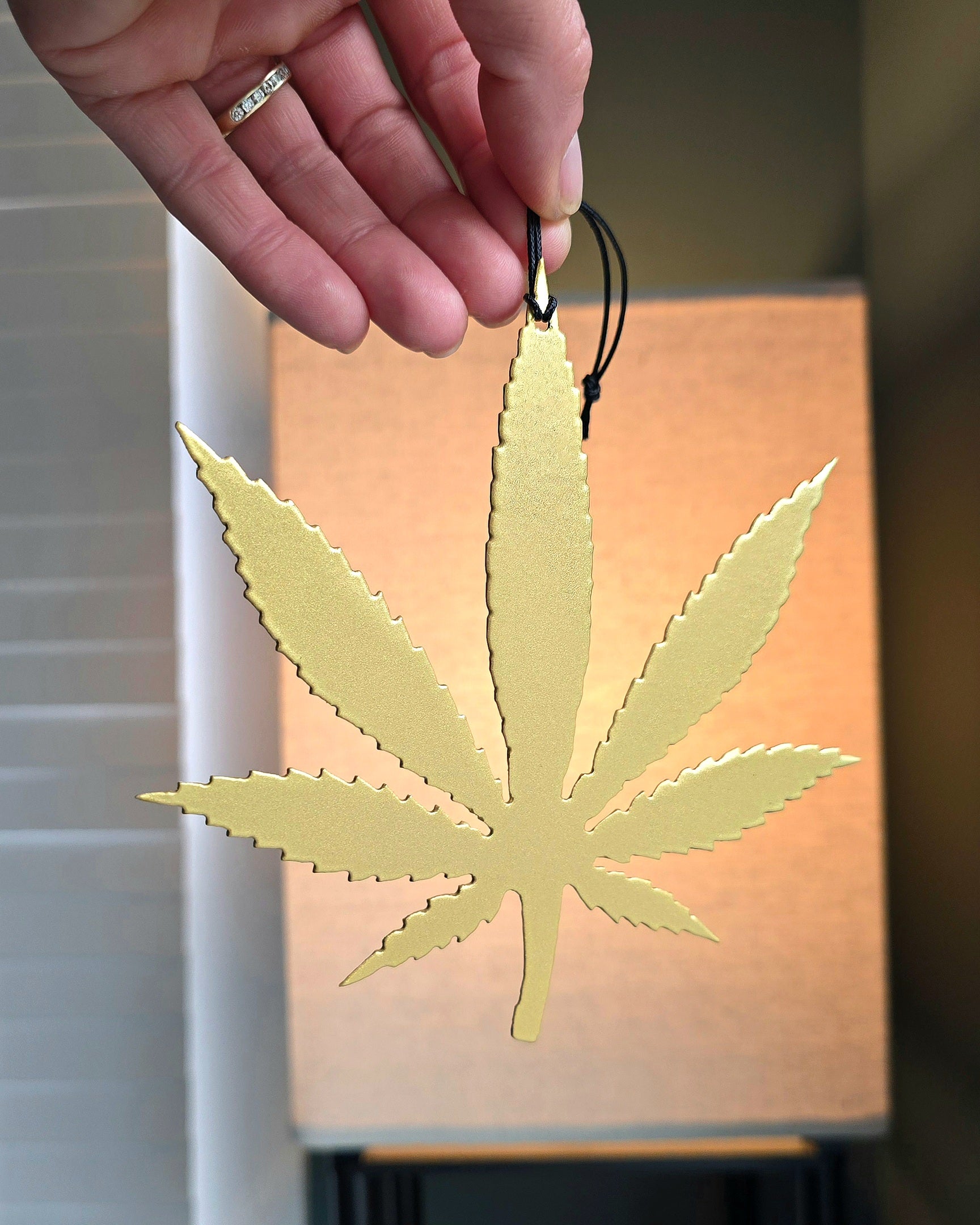 Cannabis Leaf Metal Art
