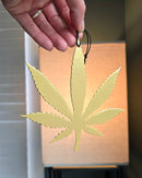 Cannabis Leaf Metal Art