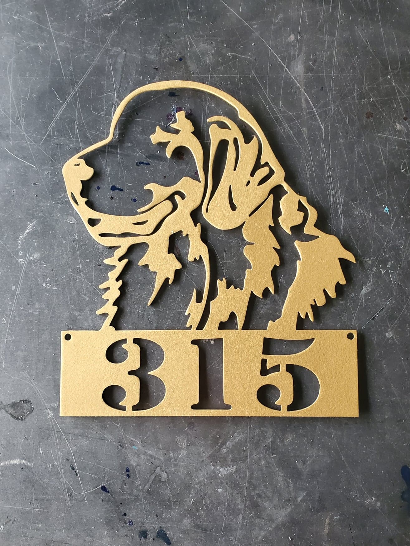 Golden Retriever #1 Metal Art