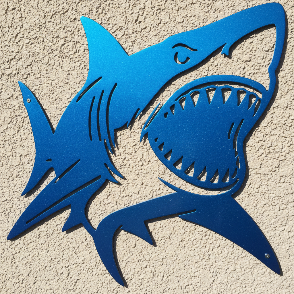 Great White Shark Metal Art