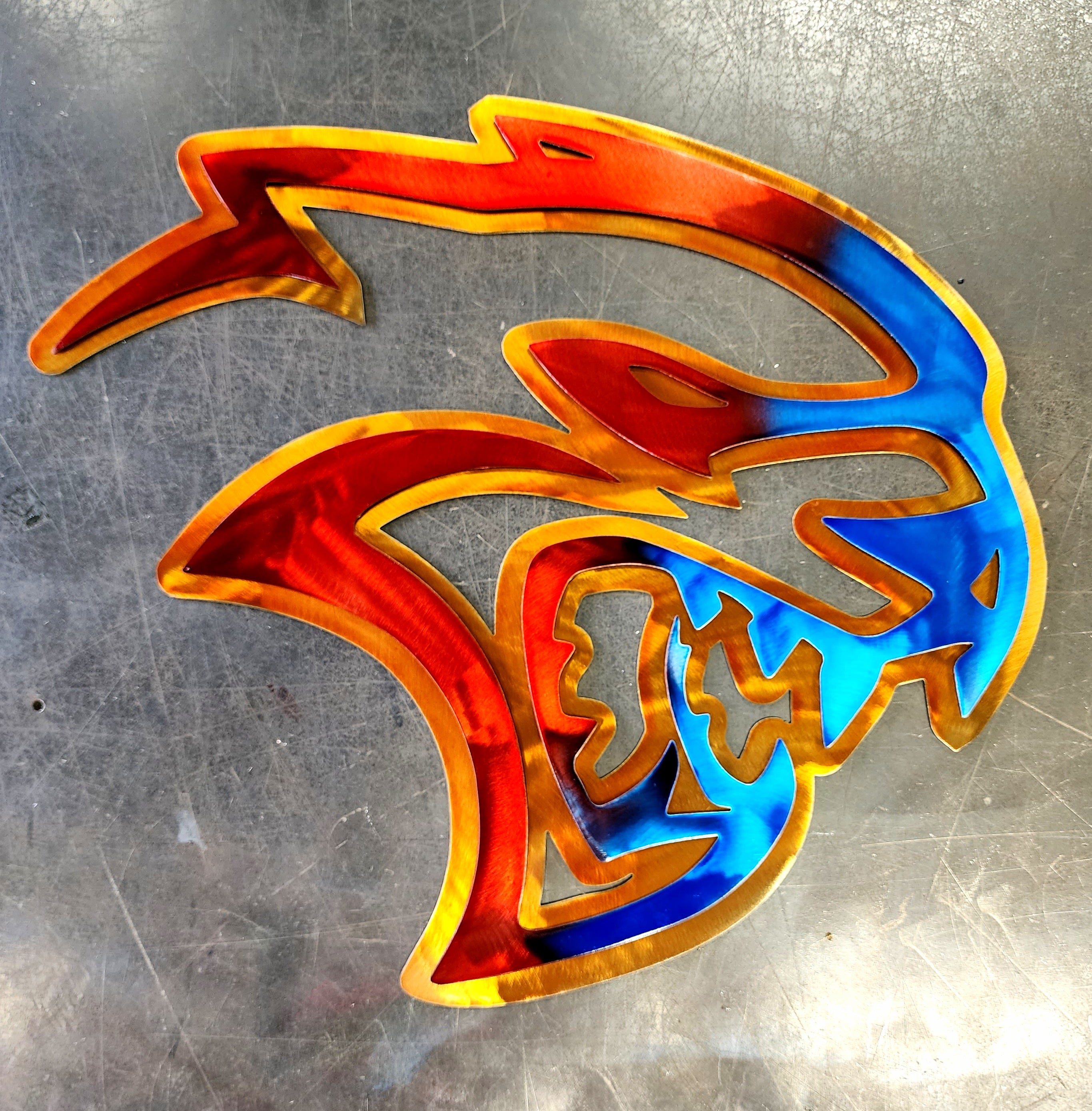 Dodge Hellcat Metal Art
