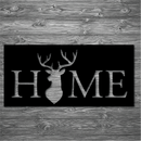 Deer 'Home' Metal Art