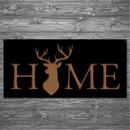 Deer 'Home' Metal Art