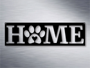 Home Dog Paw Metal Art