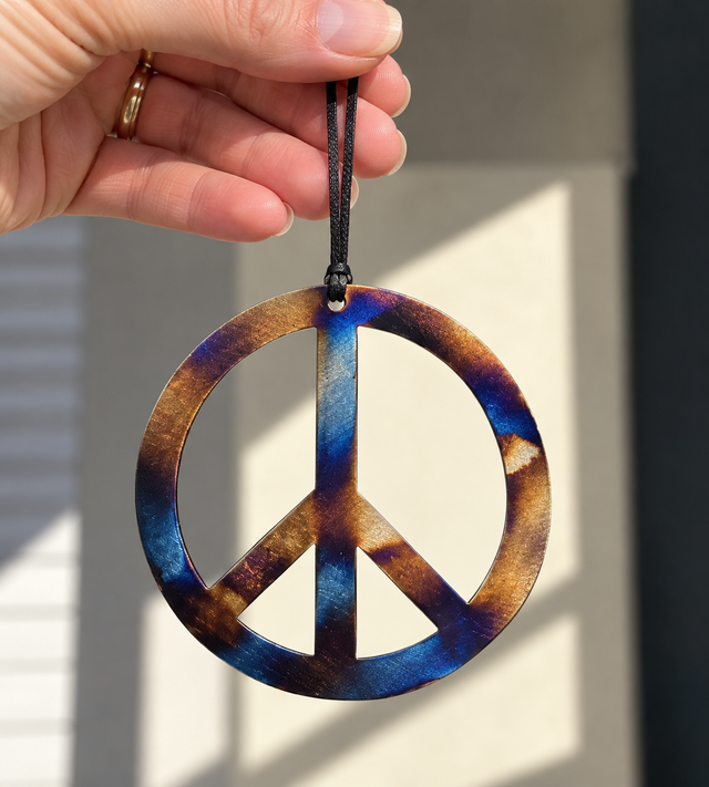 Peace Sign Ornament
