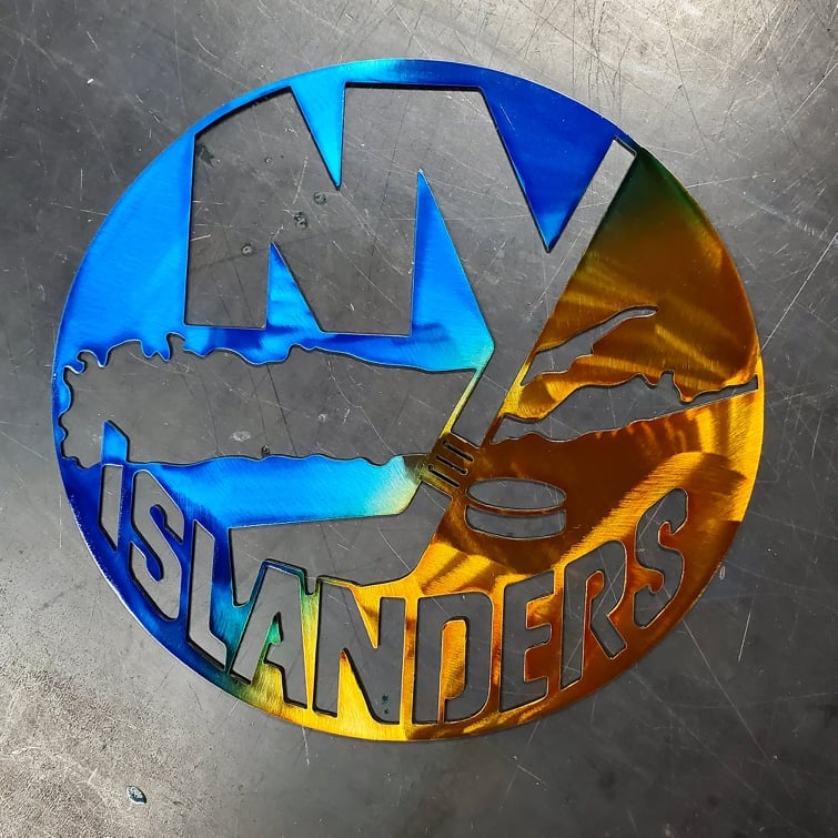 New York Islanders Custom Metal