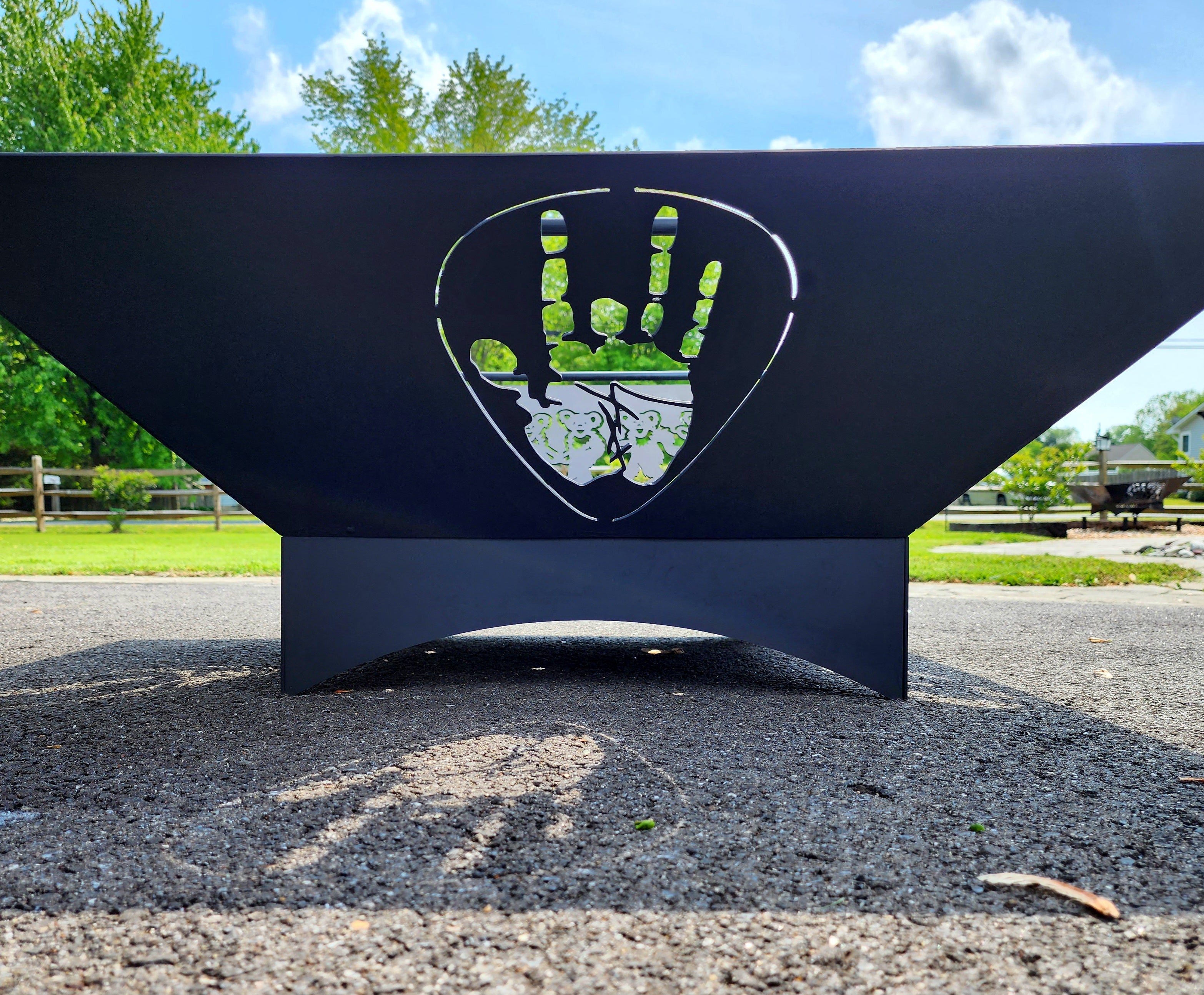 Grateful Dead Jerry's Hand- Fire Pit Side Design