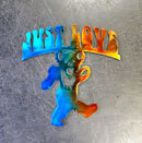 Just Love Dancing Bear Metal Art