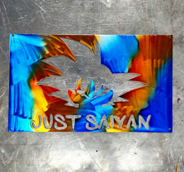 Just Sayin maple-leaf sign by Elite Metalworking