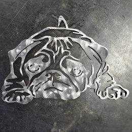 Pug Metal Wall Art
