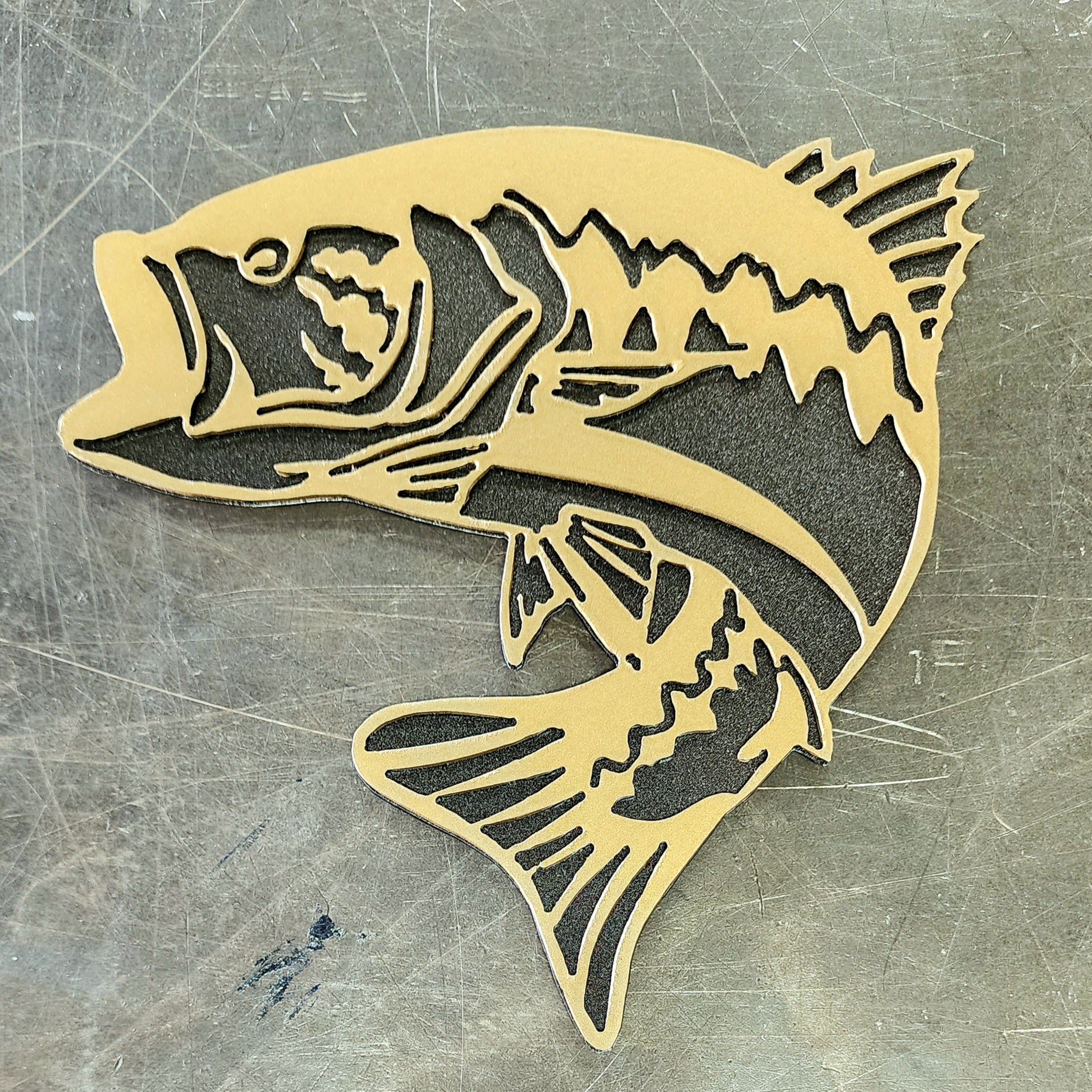Largemouth Bass Metal Art