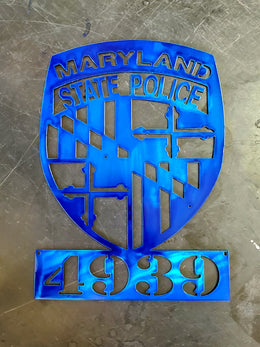 Maryland state police artwork by Elite Metalworking