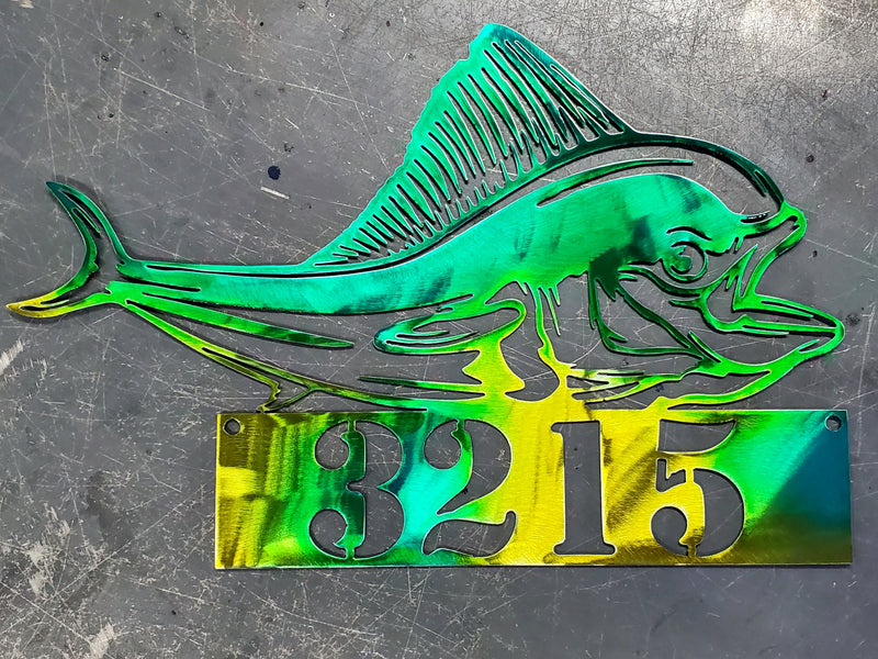 Mahi Mahi Metal Art