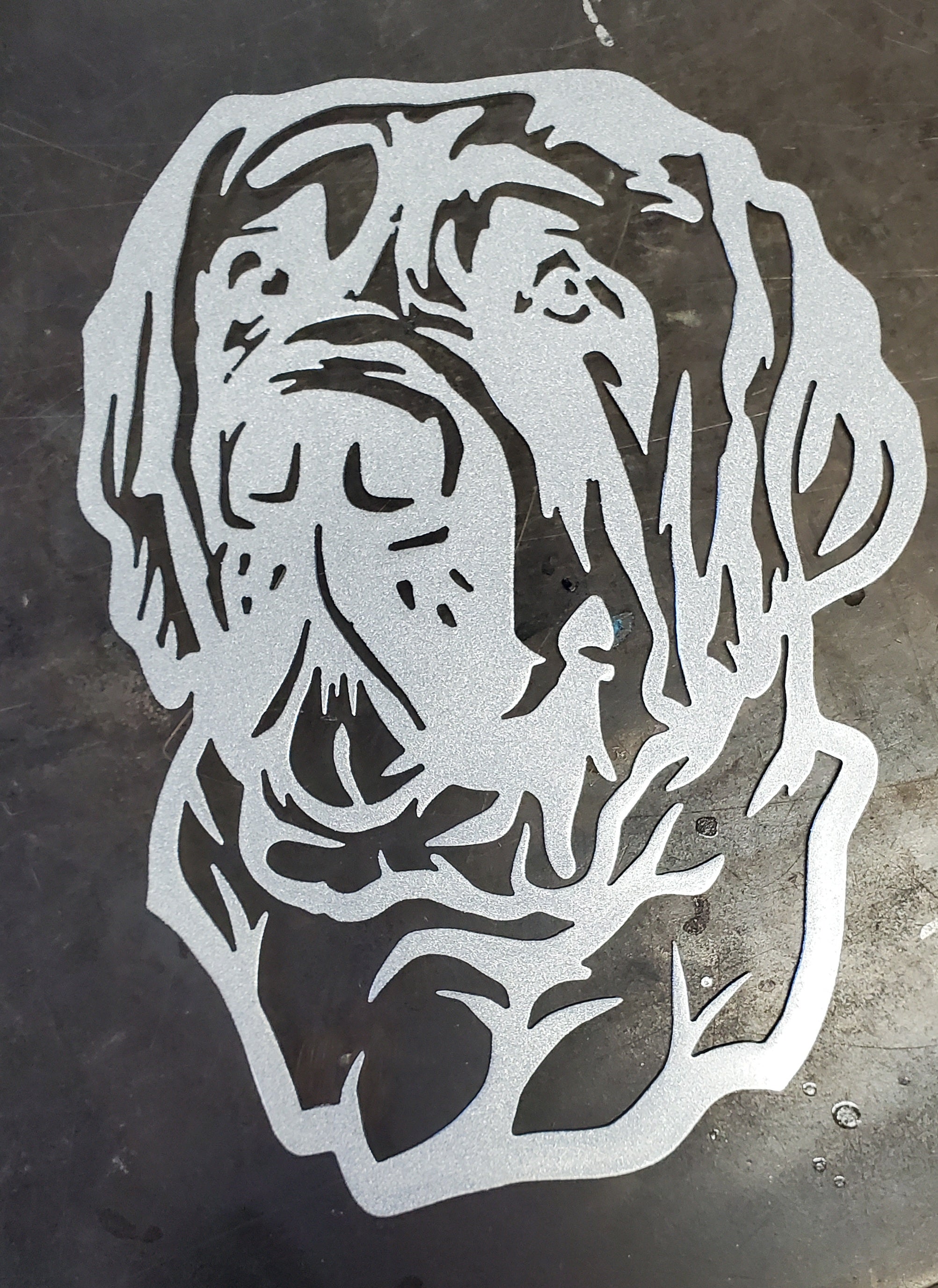 Mastiff #3 Metal Art