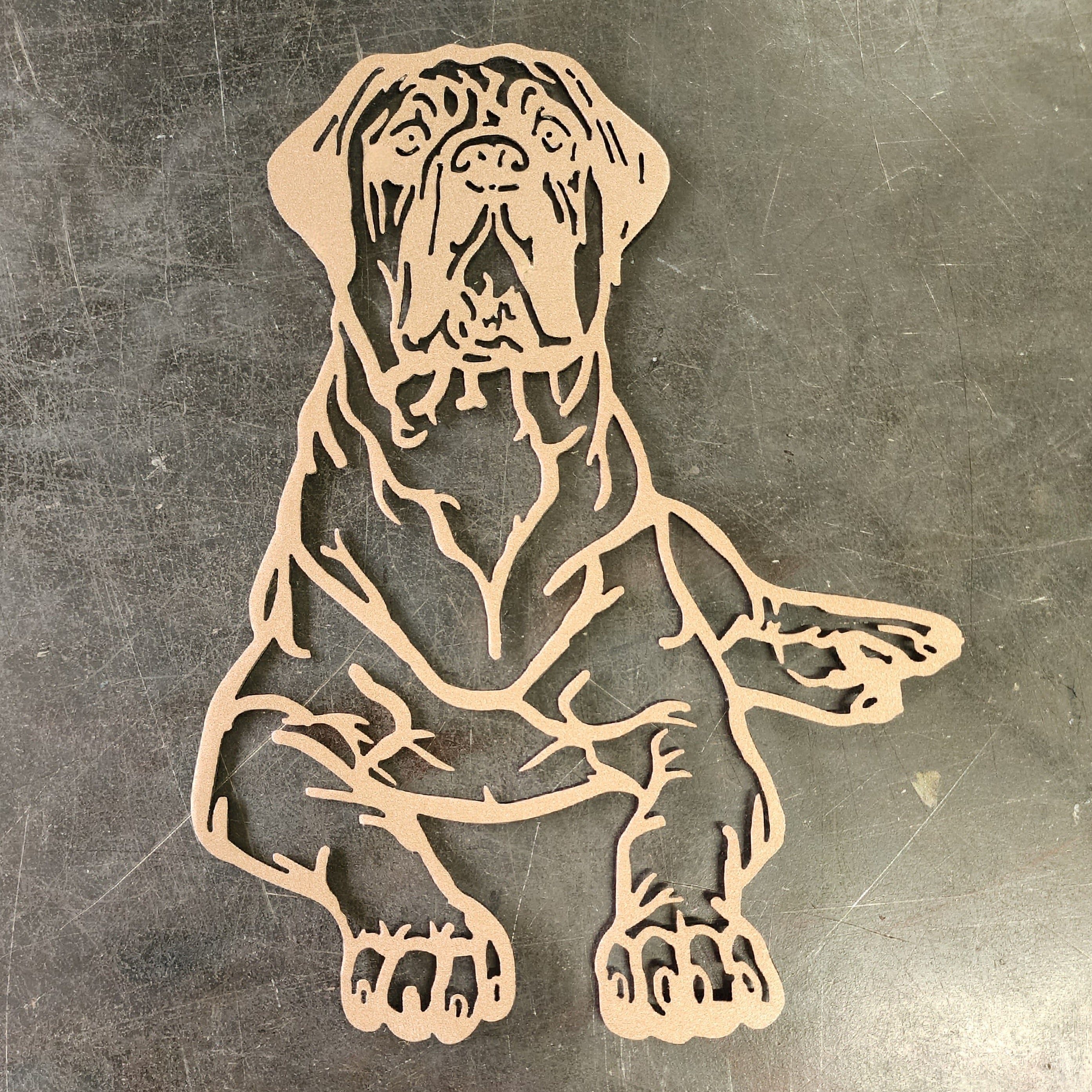 Mastiff #2 Metal Art